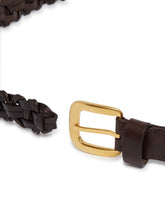 Brown Leather Cord Belt | PDP | Antonia