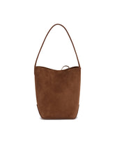 Brown N/S Park Small Edge Tote Bag | PDP | Antonia