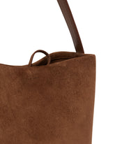 Brown N/S Park Small Edge Tote Bag | PDP | Antonia