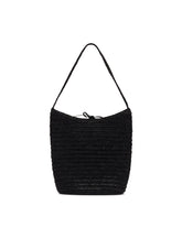 Black Alma Raffia Shoulder Bag - Women's shoulder bags | PLP | Antonia