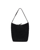 Black Alma Raffia Shoulder Bag | PDP | Antonia