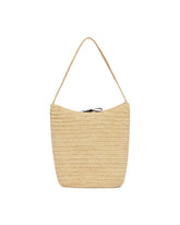 Beige Alma Raffia Shoulder Bag | PDP | Antonia