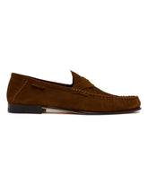 Brown Suede Loafers | PDP | Antonia