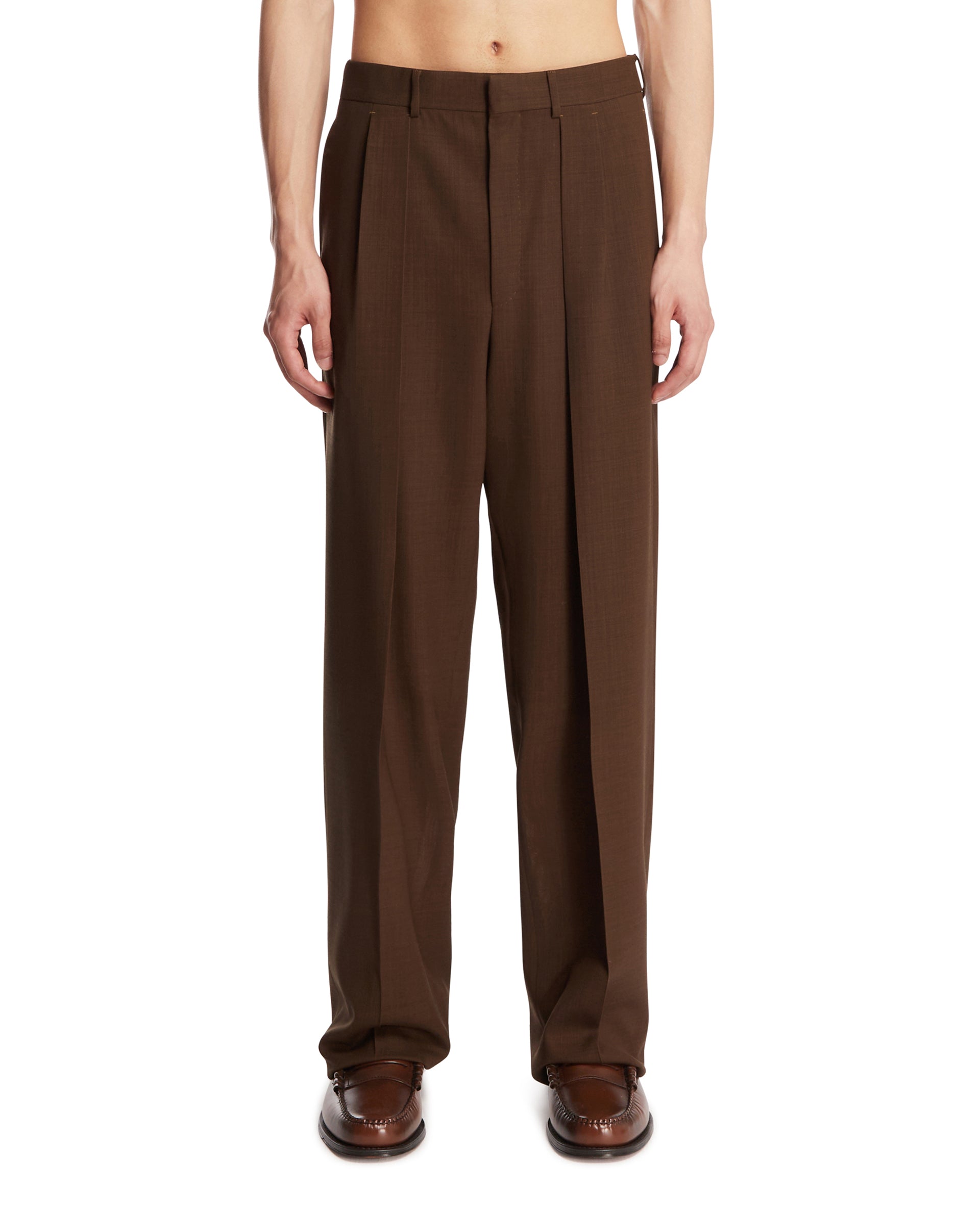TOM FORD スラックス 48R ダークブラウン Black Tailored Trousers | TOM FORD - Antonia