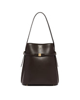 Brown Leather Belted Bag | PDP | Antonia