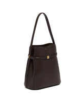Brown Leather Belted Bag | PDP | Antonia