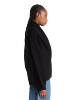 Cardigan Doppiopetto in Lana Nero | PDP | Antonia