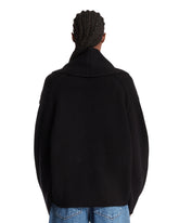 Cardigan Doppiopetto in Lana Nero | PDP | Antonia