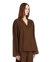 Brown Monogram Wool Top | PDP | Antonia