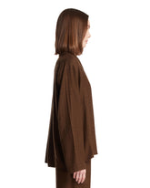 Brown Monogram Wool Top | PDP | Antonia