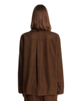 Brown Monogram Wool Top | PDP | Antonia