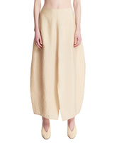 Beige Parachute Silk Skirt | PDP | Antonia