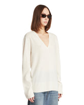 White V-Neck Sweater | PDP | Antonia