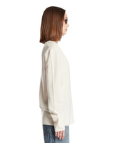 White V-Neck Sweater | PDP | Antonia