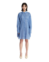Blue Monogram Shirt Dress - Women's clothing | PLP | Antonia