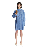 Blue Monogram Shirt Dress - Women's clothing | PLP | Antonia