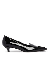 Black Kitten Heel Loafers | PDP | Antonia