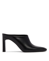 Black Leather Mules | PDP | Antonia