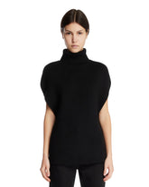 Black Cape Sweater - Women's knitwear | PLP | Antonia