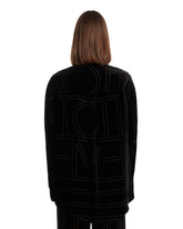 Black Monogram Wool Top | PDP | Antonia