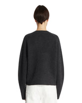 Gray Jewel-Button Cardigan | PDP | Antonia