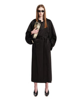 Black Satin Trench - TOTEME WOMEN | PLP | Antonia