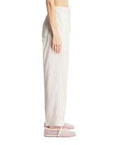 White Julian Trousers In Silk | PDP | Antonia