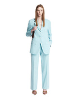 Blue Single-Breasted Blazer - UMIT BENAN WOMEN | PLP | Antonia