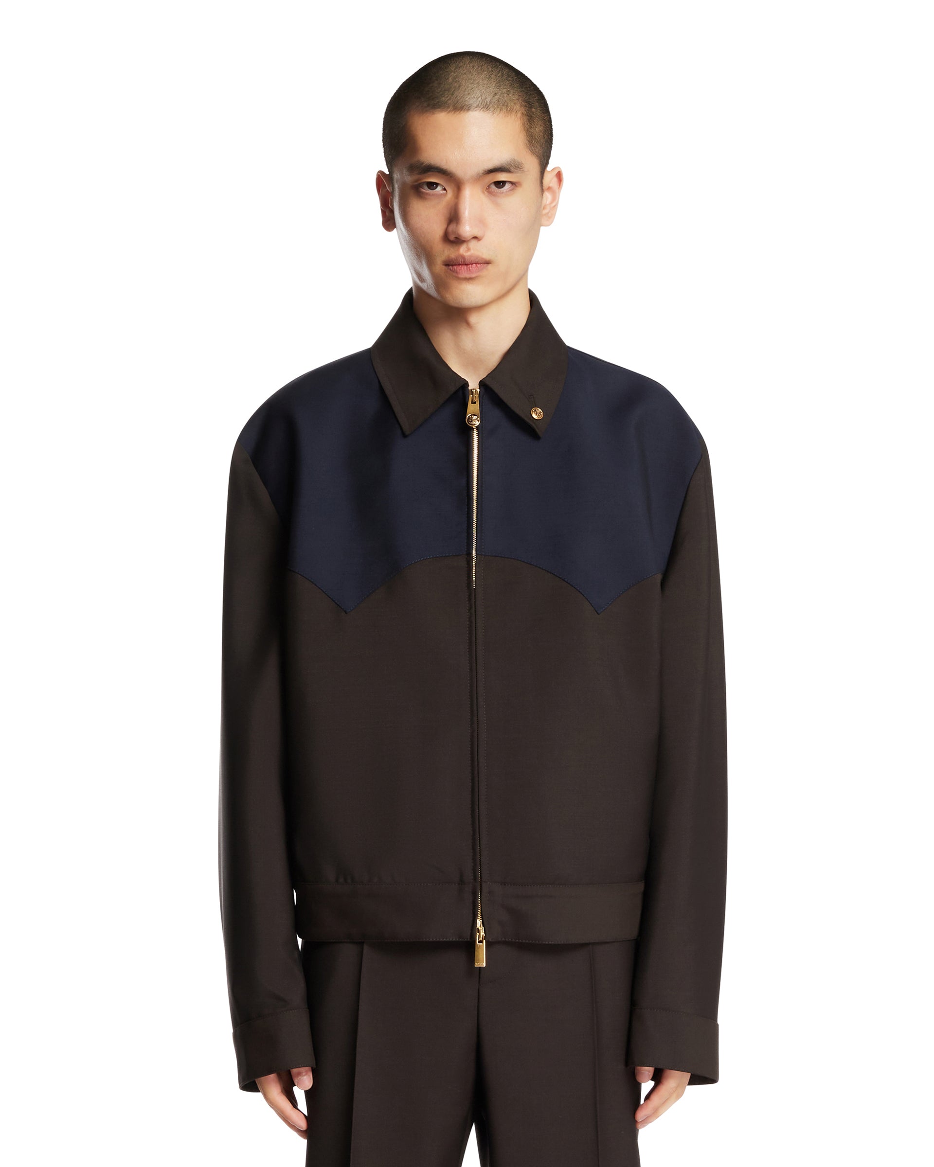 Wool Mohair Zip Blouson | VERSACE - Antonia