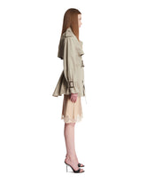 Beige Oversized Short Trench | PDP | Antonia