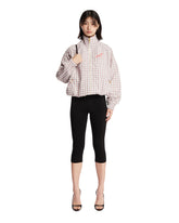 Red and Beige Checked Ruff Rider Track Jacket - WELCOME PROMO (auto excl.) | PLP | Antonia