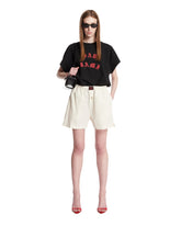 White Cotton Shorts - WILLY CHAVARRIA WOMEN | PLP | Antonia