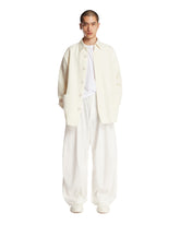 Overshirt In Lana E Lino Bianca - NUOVI ARRIVI ABBIGLIAMENTO UOMO | PLP | Antonia