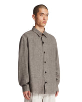 Gray Cashmere and Linen Shirt | PDP | Antonia