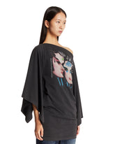Black Printed Oversized T-Shirt | PDP | Antonia