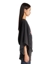 Black Printed Oversized T-Shirt | PDP | Antonia