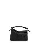 Black Mini Puzzle Edge Bag | PDP | Antonia