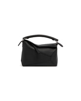 Black Mini Puzzle Edge Bag | PDP | Antonia