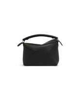 Black Mini Puzzle Edge Bag | PDP | Antonia