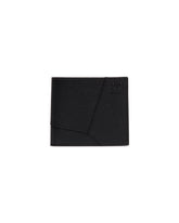 Black Pebble Grain Leather Puzzle Edge Bifold Wallet | PDP | Antonia