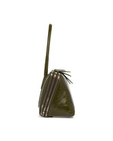 Green Crinkled Patent Leather L'Altra Di Milano Bag | PDP | Antonia