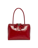 Red Crinkled Patent Leather L'Altra Di Milano Bag | PDP | Antonia