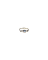 Silver And Sapphire Band Ring | PDP | dAgency