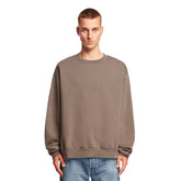 Brown Crewneck Sweatshirt - SALE MEN CLOTHING | PLP | dAgency
