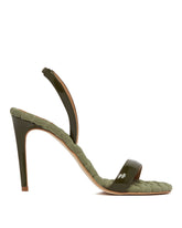 Green Vivien Heeled Sandals - AERA | PLP | dAgency