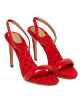 Red Vivien Heeled Sandals - AERA | PLP | dAgency