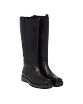Black Leather Rina Boots - AGL WOMEN | PLP | dAgency