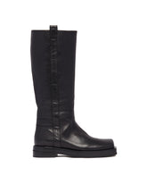 Black Leather Rina Boots - AGL WOMEN | PLP | dAgency