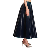 Blue Long Flared Skirt - Women's skirts | PLP | dAgency
