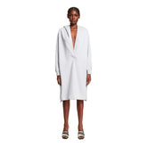 Gray Cotton Fleece Dress - ALAIA | PLP | dAgency